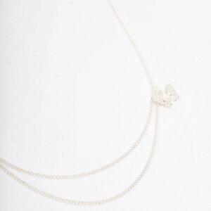 Double Chain Butterfly Necklace