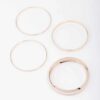 Rose Thick & Thin Bangle 4-Pack