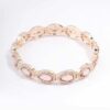 Rose Marquise & Pink Stretch Bracelet
