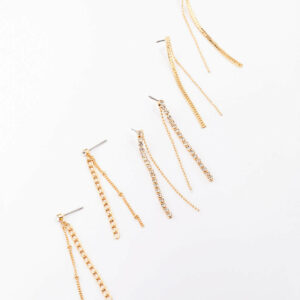 Chain Earring 3-Pack