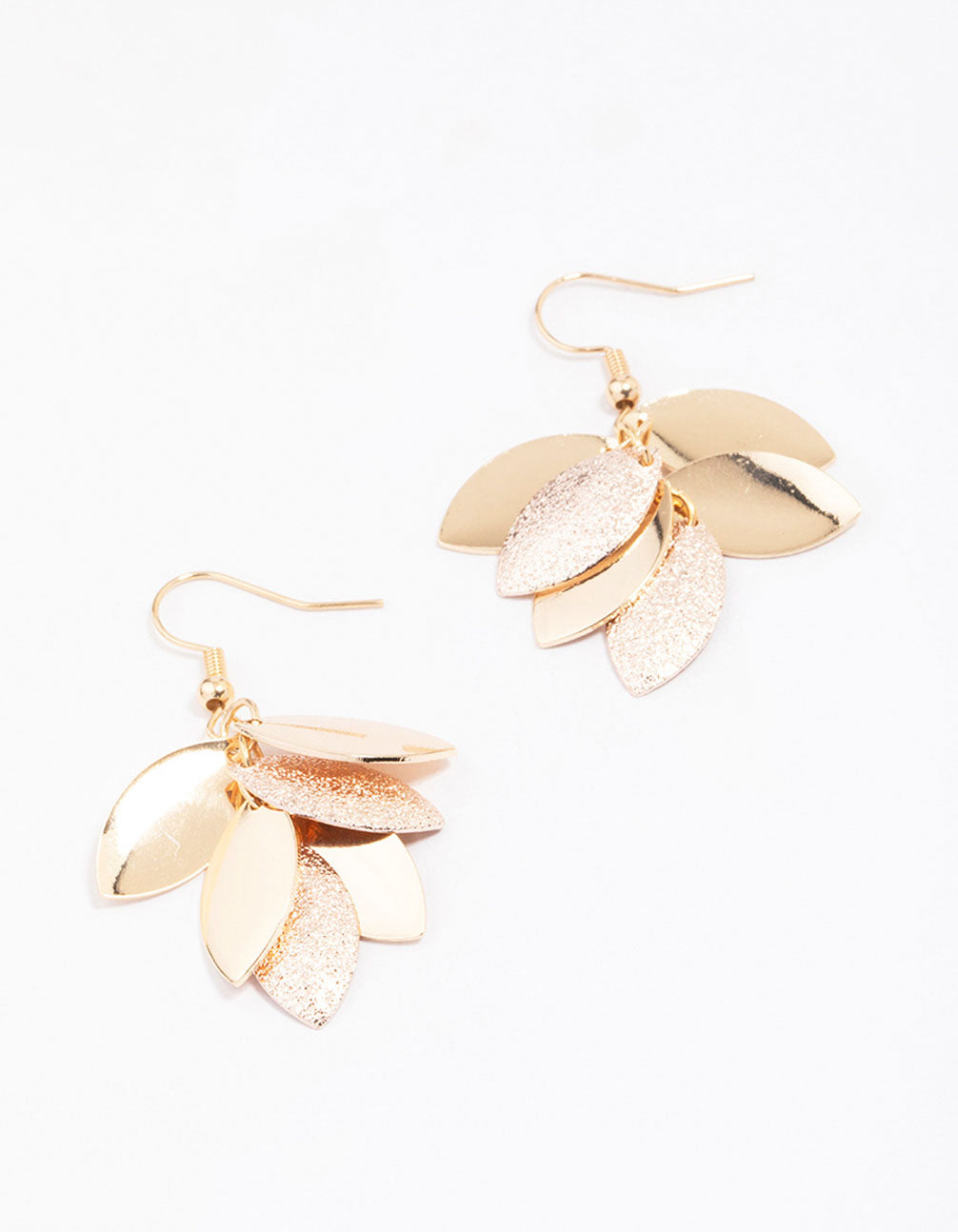 Textured Leaf Earrings