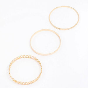 Woven Bangle 3-Pack